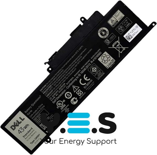 Батарея (оригінал) для Dell Inspiron: 3147 3148 3152 3153 3157 3158 7347 7348 7352 7353 7359 7558 7568 GK5KY 04K8YH 11.1V 3800mAh (43Wh)
