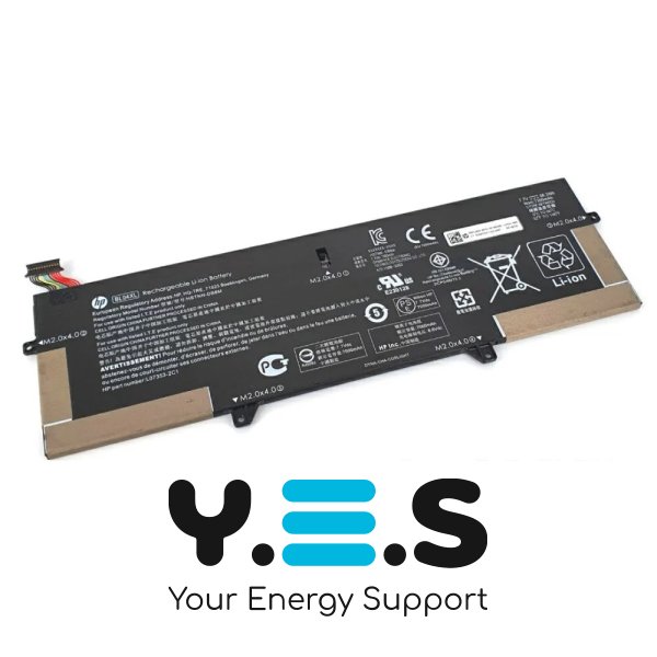 Батарея (оригінал) для HP EliteBook X360 1040 G5 BL04XL HSTNN-DB8M HSTNN-UB7N Напруга: 7.7V Ємність: 7300mAh (56.2Wh)