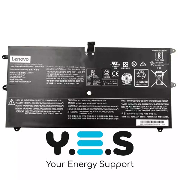 Батарея (оригінал) для Lenovo Yoga 900S-12ISK L15M4P20  7.7V 6950mAh (53Wh)