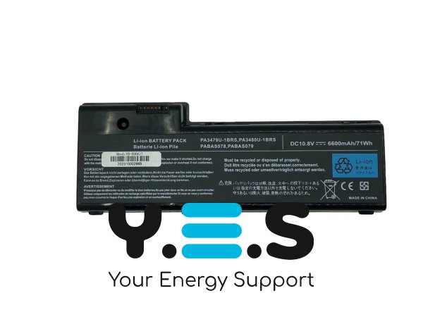 Батарея для  Toshiba Satellite P100: P100-10F, P100-10U, P100-490, P100-491 PA3479U-1BRS, PA3480U-1BAS 10.8V 6600mAh