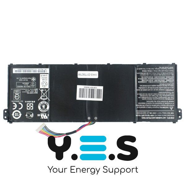 Батарея для ACER Aspire: E5-771, ES1-511, V3-371 Chromebook: C730, C730E, C810, C910 Nitro: AN515-51, AN515-52 series AC14B8K 15.2V 3220mAh 48Wh