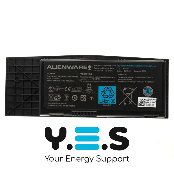 Батарея (оригінал) для DELL Alienware M17x 17 R3, R4 BTYVOY1 11.1V 7860mAh 90Wh
