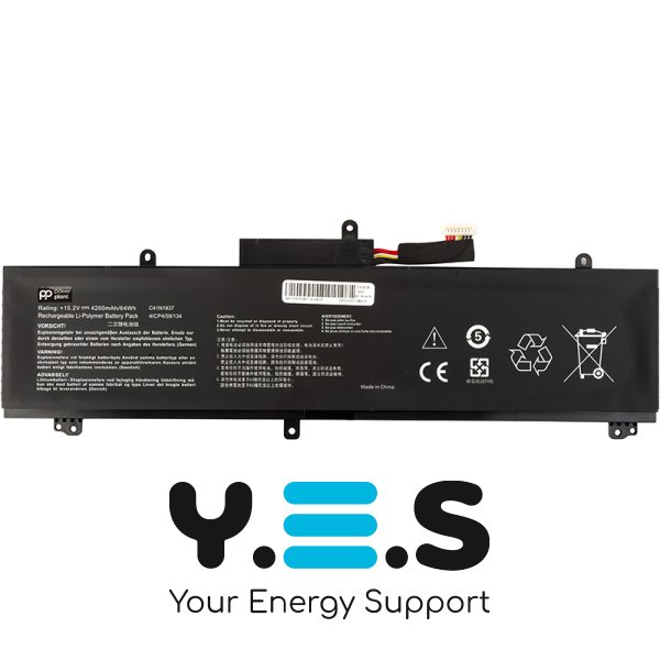 Акумулятор для ноутбуків ASUS Rog Zephyrus GA502 C41N1837 15.2V 4200mAh