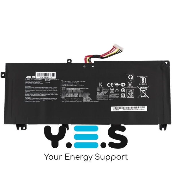 Батарея (оригінал) ASUS ROG Strix: FX705GD, FX705DT, FX705DY B41N1711 Кабель 50мм! 15.2V 4110/4240mAh 64Wh