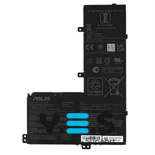 Батарея (оригінал) для ASUS CX1500CKA, CB1500CKA C21N2017 7.74 5420mAh 42Wh