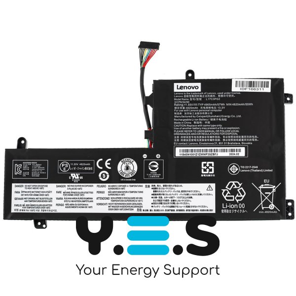Батарея (оригінал) для  LENOVO Legion Y730-15ICH, Y740-15ICH L17M3PG2 CABLE 90mm 11.52V 4955mAh 57Wh
