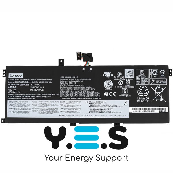 Батарея (оригінал) для Lenovo ThinkPad L13 Gen 4 L21C4PG1 15.36 3000mAh 46Wh