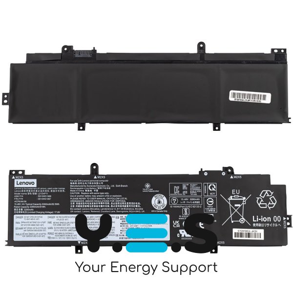 Батарея (оригінал) для LENOVO ThinkPad P14s Gen 3 L21L4P71 15.48V 3295mAh 52.5Wh