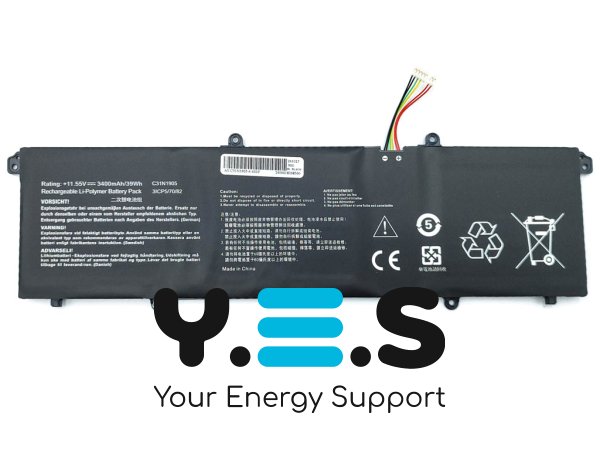 Батарея для ASUS VivoBook S14 S433FA S433FL, S15 S521FA K533F S533F C31N1905 11.55V 3400mAh 39Wh