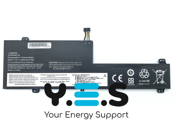 Батарея для Lenovo IdeaPad FLEX 5-14ARE05, 5-14IIL05, 5-14ITL05, 5-15IIL05, 5-14ILL05, 5-15ITL05, 5-15IIL05 L19M3PD6 L19L3PD6 L19M3PD6 11.4V 2400mAh 27Wh