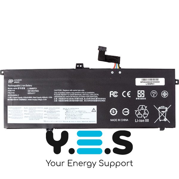 Акумулятор для LENOVO ThinkPad X390 X395 L18M6PD1 11.46V 4190mAh