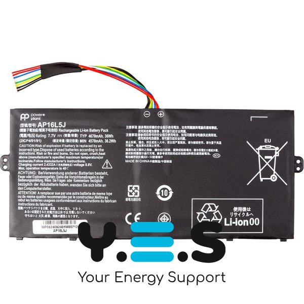 Акумулятор для ACER Switch 3 SW312-31P AP16L5J 7.7V 4670mAh