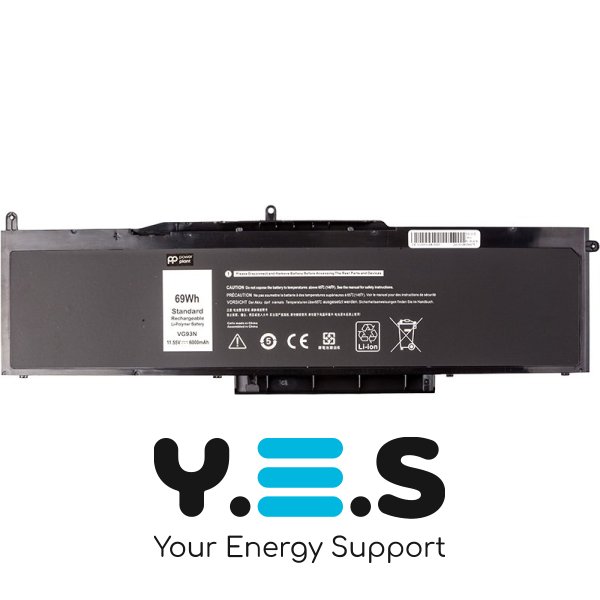 Акумулятор для DELL Precision 15 3520 Latitude 5580  VG93N 11.55V 6000mAh