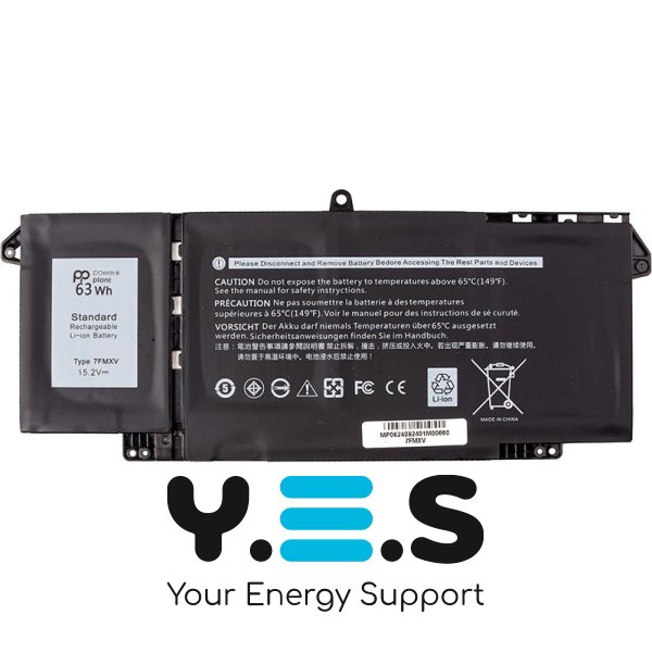 Акумулятор для DELL Latitude 5320 7320 7420 7520 7FMXV 15.2V 3900mAh