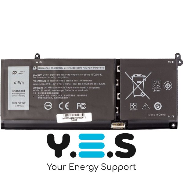 Акумулятор для Dell Inspiron 3510, 3511, 3515, 5310, 5410, 5510, Latitude 3320, 3420, 3520, Vostro 5410  G91J0 11.25V 3467mAh