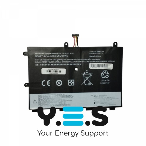 Батарея для Lenovo ThinkPad Yoga 11e  ThinkPad 11e 45N1750 7.4V Black 5200mAh