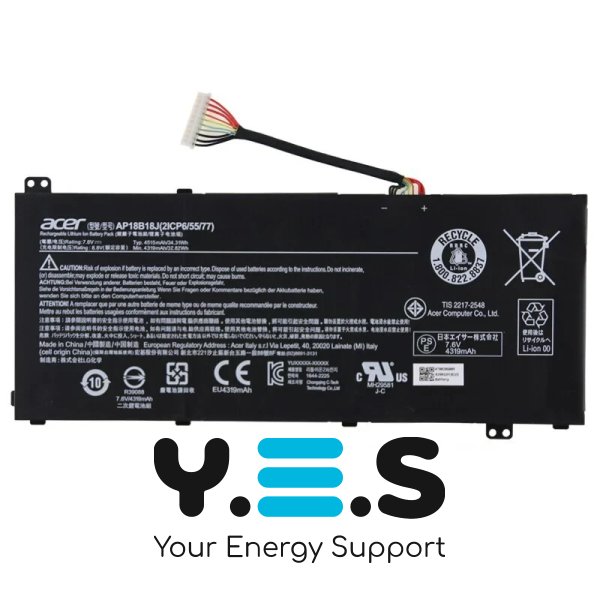 Батарея (оригінал) для Acer Aspire 3 A314-32 A314 -32-C1QB, A314-32-C3E0, A314-32-C4F0, A314-32-C4H0, A314-32-C4XB 7.6V 4515mAh (34.31Wh)