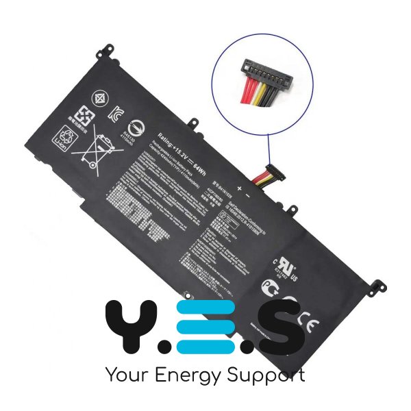 Батарея для Asus FX502 GL502 ASUS ROG S5 FX502 FX60 B41N1526 15.2V 67Wh 4400mAh