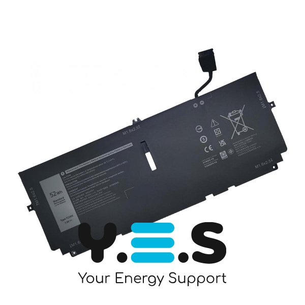 Батарея для DELL XPS 13 9300 (2020) 9310 722KK 7.6V 52Wh 6850mAh