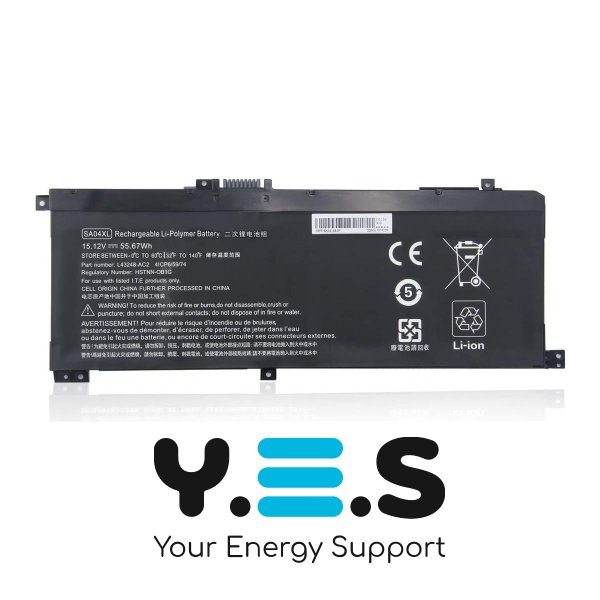 Батарея для HP Envy X360 15-DR 15-DR0010TX SA04XL 15.12V 55.67Wh 3680mAh