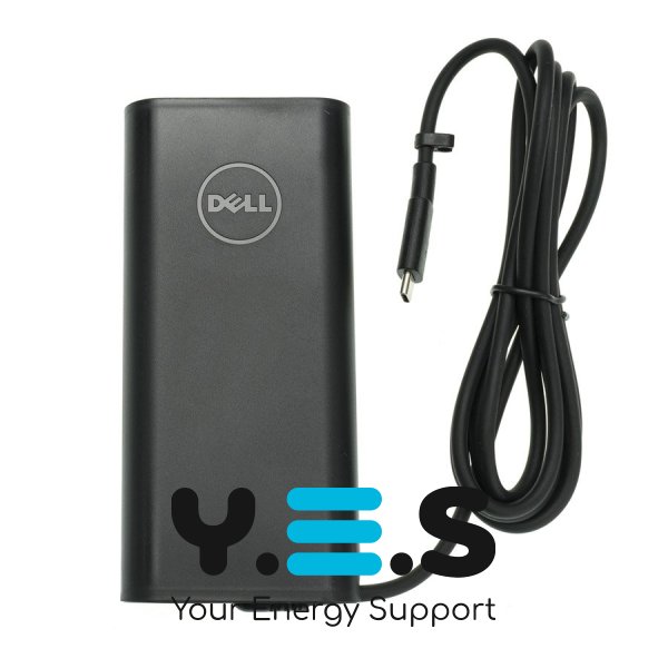 Оригінальний блок живлення для ноутбука Dell 130W (USB Type-C) чорний, овальний корпус