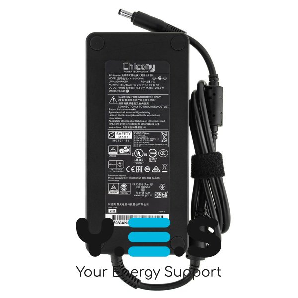 Оригінальний блок живлення для ноутбука Acer 280W 19.5V 14.36A (5.5×1.7мм) чорний, прямокутний корпус