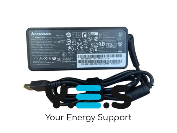Блок живлення для Lenovo Yoga 45W 20V 2.25A (LO45200USBFK) – зарядний адаптер для ноутбуків Yoga, IdeaPad, ThinkPad (OEM)