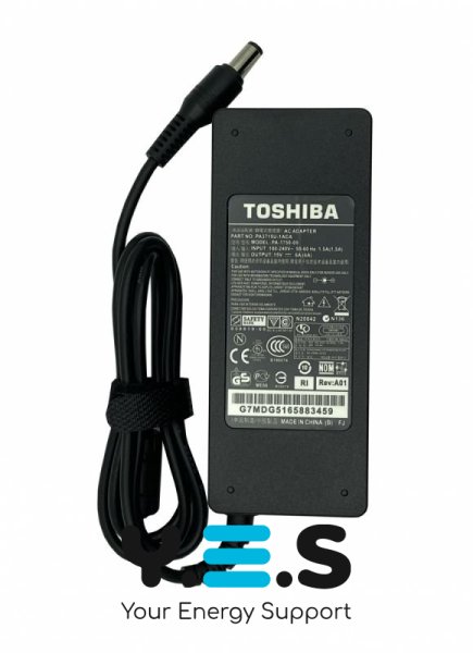 Блок живлення для ноутбука Toshiba 90W 15V 6A 6.3×3.0мм PA2521U – оригінальний адаптер для Toshiba Satellite, Tecra, Portege