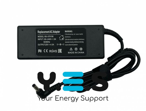 Блок живлення для ноутбуків Fujitsu 90W 20V 4.5A 5.5×2.5мм (F20V4.5A90W) – зарядний пристрій OEM для Lifebook