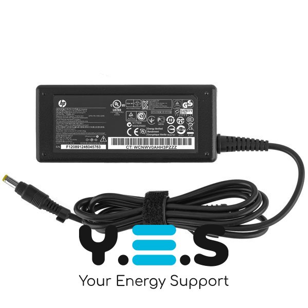Блок живлення для ноутбуків HP 65W 19.5V 3.33A (4.8×1.7мм, триконтактний, чорний) – для HP Pavilion, Compaq Presario, EliteBook, без кабелю