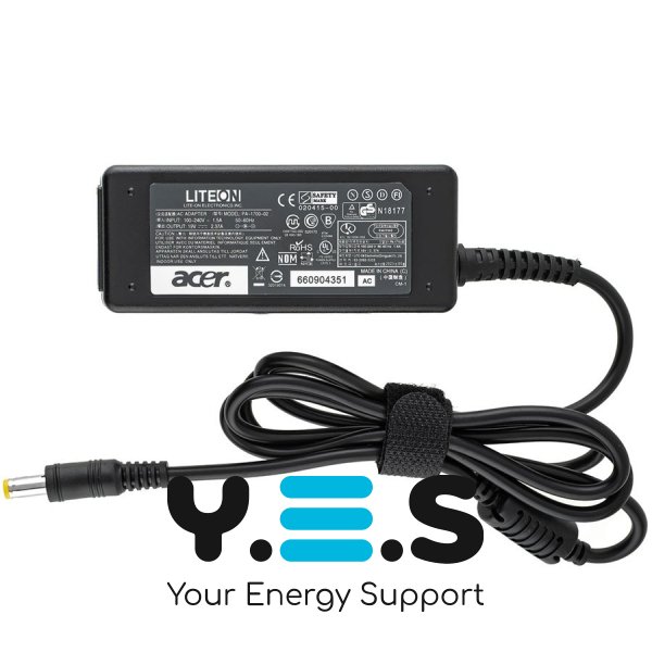 Блок живлення Acer 45W 19V 2.37A 5.5×1.7 мм прямий розʼєм – адаптер для Aspire, TravelMate, Extensa (OEM)