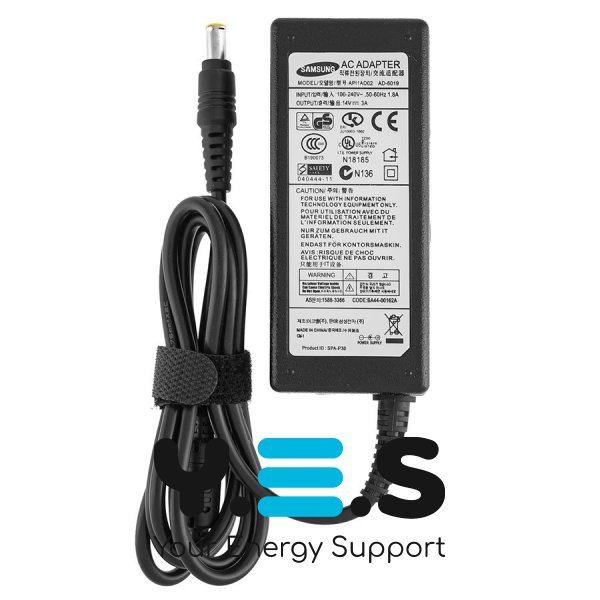 Блок живлення для моніторів Samsung SyncMaster 710MP, 910MP, 930MP – 14V 3.5A 49W 6.5×4.4мм з PIN, чорний (без кабелю!) (AD-4914N)