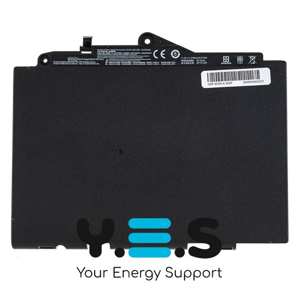 Акумулятор SN03XL для HP EliteBook 725 G3 / 820 G3 — 11.4V, 2700мАг (Чорний)