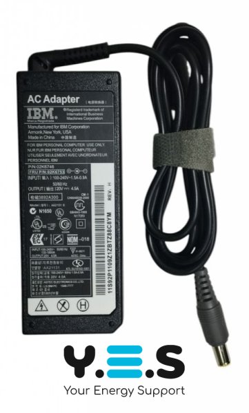 Блок живлення для ноутбуків Lenovo 90W 20V 4.5A 7.9×5.5 мм Original (ThinkPad) 92P1106