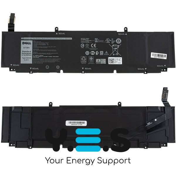 Оригінальна батарея для ноутбука DELL 01RR3 (Precision 5750, 5760) — 11.4V, 8071mAh, чорна