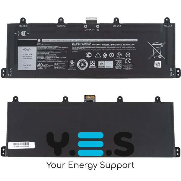 Оригінальна батарея для ноутбука DELL 2VKW9 (Latitude 7320) — 7.6V, 40Wh, чорна