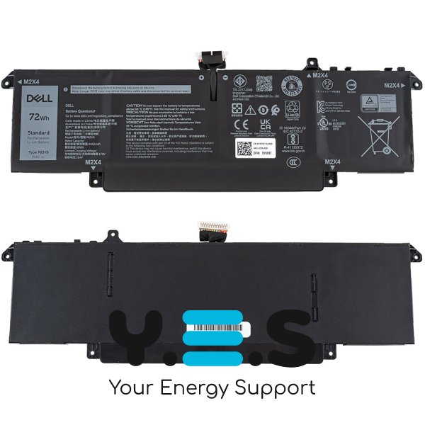 Оригінальна батарея для ноутбука DELL P83V9 (Precision 5470) — 15.4V, 72Wh, чорна