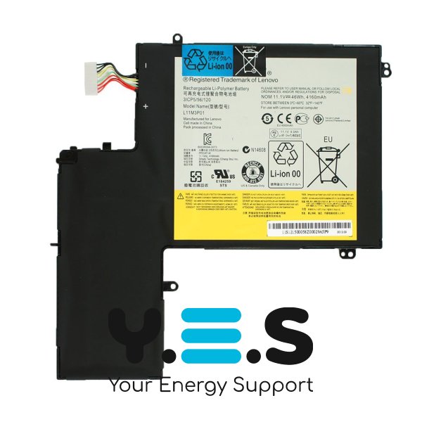 Батарея для ноутбука Lenovo (IdeaPad U310 series) 11.1V 4160mAh Чорна L11M3P01