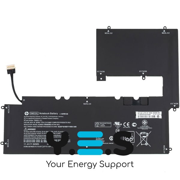 Оригинальная батарея для ноутбука HP SM03XL (Envy x2 15) 11.4V, 4380mAh, Black