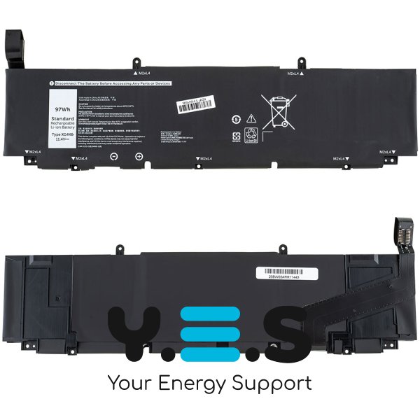 Батарея для ноутбука DELL 01RR3 (Precision 5750, 5760) — 11.4V, 8071mAh, чорна