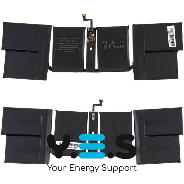 Батарея для ноутбука Apple A2977 (MacBook Pro 14” A2992, M3, 2023) — 11.58V, 6300mAh, 73Wh