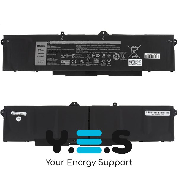 Оригінальна батарея для ноутбука Dell Precision 15 3561 — 11.4V, 97Wh, чорна (53XP7)