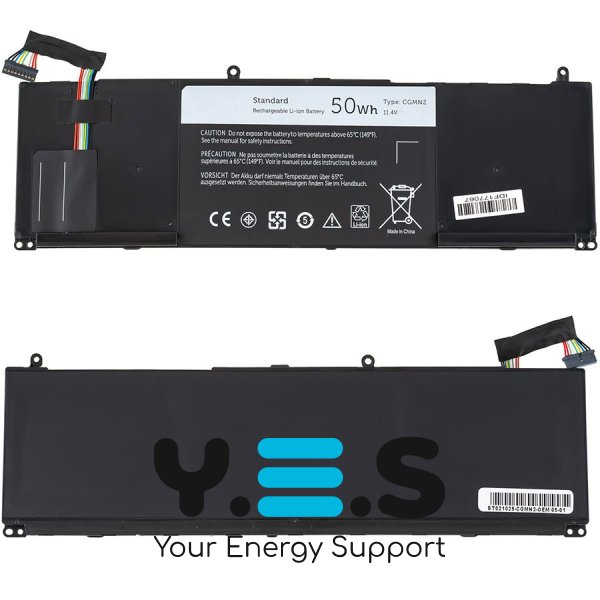 Батарея для ноутбука DELL CGMN2 (Inspiron 3135, 3137, 3138) — 11.1V, 4300mAh, 50Wh, чорна