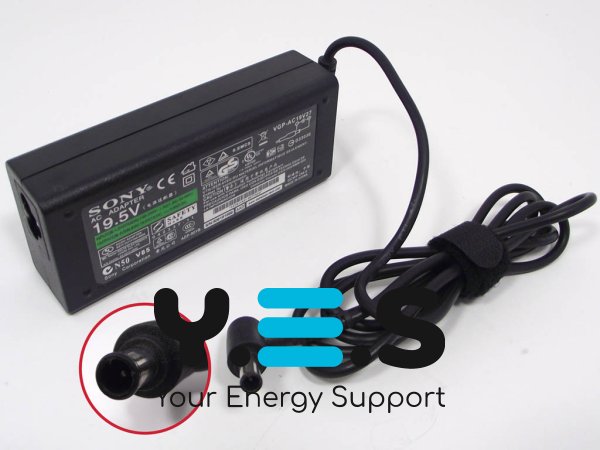 Блок живлення для Sony VAIO VPC‑F / VGN‑AR / VGN‑AW / VGN‑FZ 19.5V 3.9A 76W (6.5×4.4+Pin)