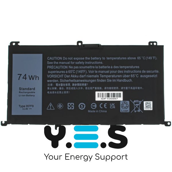 6660mAh 11.1V 357F9 акумулятор для DELL Inspiron 15 Gaming 5576 5577 7566 7567 7000 7557 7559 P65F P57F P65F001 P57F001