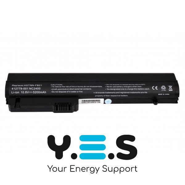 5200mAh 10.8V акумулятор для HP EliteBook 2530p Business Notebook 2510p nc2400 HSTNN-DB23 412779-001 HSTNN-FB21 HSTNN-XB21
