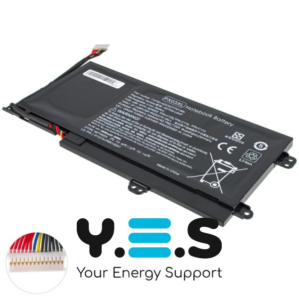 3400mAh 11.1V PX03XL акумулятор для HP Envy 14-k000 Touchsmart M6-K TPN-C109 C110