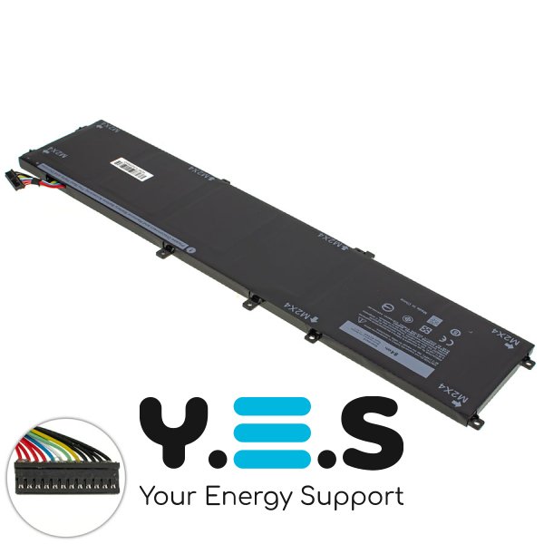 7260mAh 11.4V акумулятор для RRCGW 4GVGH Dell XPS 15 9550 Precision 5510 Series M7R96 62MJV (ВЕРСІЯ 1)