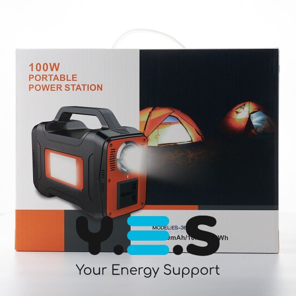 Портативна Power Station DC ES-36 (12000 mAh) чорний