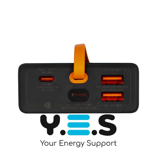 УМБ Baseus 20000 mAh PD 65W USB-C 2xUSB QC 3.0 Black (PPJL000001)